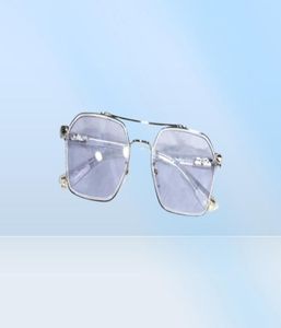 Солнцезащитные очки рамы ch Chrome Blue Light Preseccle Spectacle Тот же тип Double Beam Metal Hearts