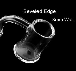 Evan Shore Banger 3 mm dicker Boden 10 mm 14 mm 18mm männliche Weibchen Schrägkante Quarznägel Eimer für DAB Rig Wasser Bong4851022