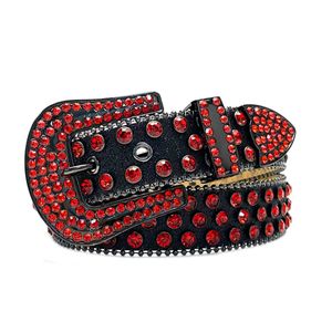 Y2K Glitter Rhinestone Trendy Pu Hip Hop Pin Buckle cinturões para mulheres homens brilhantes e espumantes Jeans unissex Belt 240510