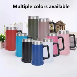 Water Bottles 1Pc 700ML Insulated Beer Stein Portable Double Wall Insulation Mug Thermal Vacuum Stainless Steel For