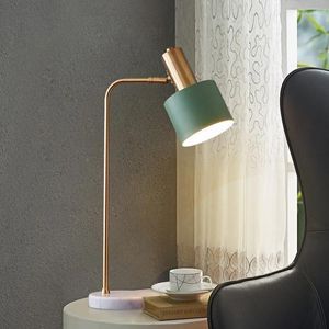 Table Lamps Claeted Nordic LED Lamp White Bedroom Bedside Creative American Simple Modern Warm Children's Room Study Desk