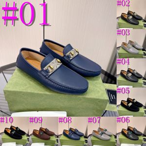 40model 2024 Mança de luxo masculino Salandros de camurça Sapatos de couro Slip-On Slip-On Classic Plus Size Casual Men Shoes Driving Wedding Male Designer Sapatos Tamanho 38-46