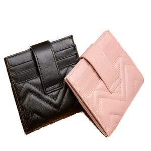 Quality Folding women luxury wallet Credit Card Case Coin Purse Pouch quilted wallets Coin Bag girl Male Small Money Holders 305J