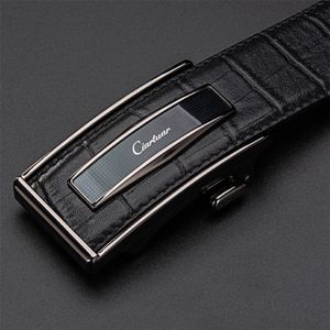 Ciartuar Leather Belt Automatic Buckle s for Men Genuine Waist Mens Luxury Designer High Quality Fashion Strap 220402 319E