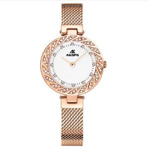 Diamond Goddess Luminous Quartz Womens Watch Mesh Belt Wear Resistant Ladies Wrist Watches Nature Beauty Light Luxury Fashion Akdpn Wri 263i