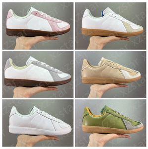 Kör tyska armétränare retro casual män kvinnor skor dhgate utomhus sneaker svart vit grå lekplats stor storlek euro 36-44