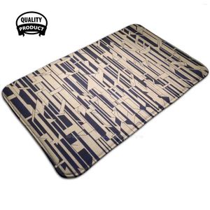 Carpets Wooden Tile Cream And Black Pattern Print 3D Soft Non-Slip Mat Rug Carpet Foot Pad