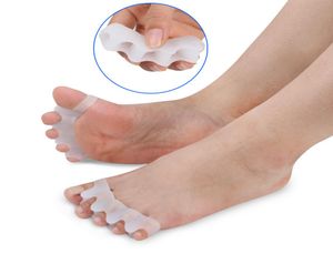 Silikon bunion korrigerare tå separatorer fotvård verktyg hallux valgus korriger rätare spridare 5colors lla3937071934