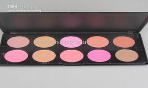 Профессиональные 10 цветов румяна макияжа Palatte Pudge Blush Blush Blush Malling and Graceful Powder 1 PCSpacket7361087