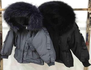 Grande Raccoon Fur Parka Coats Whole For Women S Winter Jackets Jacket Capuz Capuz Feminino Branco Duck Down Medium Long Loos9655483