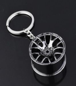 Клавки Auto Turbo Hub Колесо колесо Rim Care Keyring Luxury цинк сплав с клей