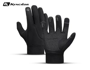 Five Fingers Luves Men Women Winter Water impermeabilizada térmica térmica Antislip Touch Screen Outdoor Sports Running Snowboard 2201681179