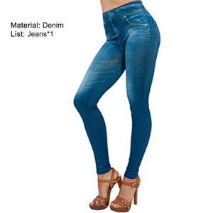 سراويل جينز للسيدات جينز بارد جينز عالية الخصر جينز ودية عالية الخصر بخصرات قلم رصاص مطبوعة Pantsl2405