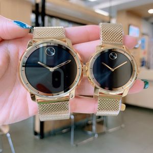 Wristwatches Men Women Watches Couple Watch Quartz Movement Stainless Steel Strap Waterproof Party Big 43mm Small 36mm 225b