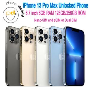 iPhone Orijinal Kilitli iPhone 13 Pro Max Cep Telefonu 128GB ROM GERÇEK OLED A15 iOS Yüz Kimliği NFC 5G MobilePhone