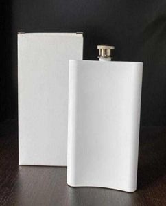 Canecas em branco Sublimação Flask Hip aço inoxidável Bottle Water Wall Partle Diy Amante Diário ao ar livre Drinkware 8oz Sea GWB2760 DMJ8177258