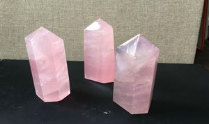 Natural Rock Pink Rose Quartz Crystal Wand Point Healing high quality Mineral Stone Meditation Therapy Protection Amulet for home 3399980