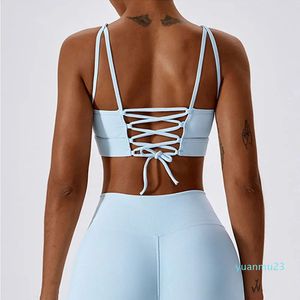 Womens sports bra top push up fitness yoga bra rib exercise bra sports top womens breathable running vest fitness suit