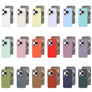 Custodia in silicone liquido morbido soft -shock per Huawei Pura 70 Pro Plus, Pura 70 Ultra, Copertina di protezione completa del tocco liscio della pelle