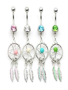 D0786A Dream Catcher Belly Navel Button Ring Mix Colors0126818099