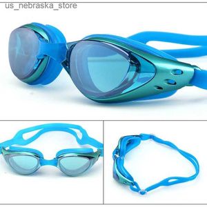 Diving Goggles Prescription Myopia swimming goggles -1.0~10 waterproof and anti fog silicone diode diving Q240410