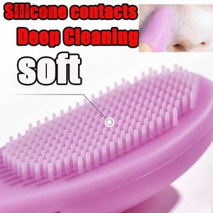 Cleaning 1/5pc finger shaped silicone nose cleaning massage brush hole cleaning depth facial cleaning blackhead portable skin care tool d240510