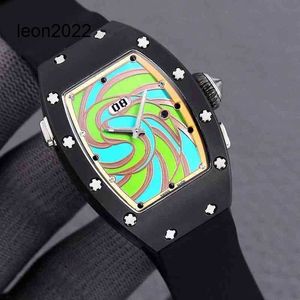 Designer RM Wristwatch Mill Business Leisure RM037 Hela automatisk mekanisk Millr Watch Ceramic Case Tape Womens Watch Watches P601