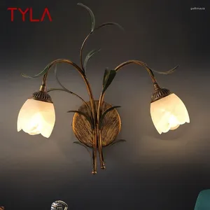 Wall Lamps TYLA Contemporary Lamp French Pastoral LED Creative Living Room Bedroom Corridor Home Decoration Light