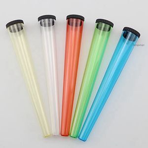 110mm Pre Roll Tube Packagingタバコ貯蔵チューブプラスチックジョイントホルダーチューブタバコプラスチックコーンチューブコンテナペーパーピルケース臭い匂いの証明シール