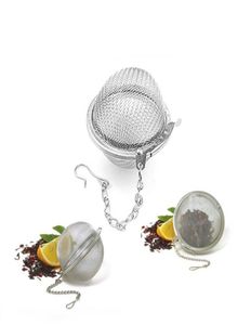 Ny teinfusör rostfritt stål låsning te potten infuser återanvändbar sfär mesh te tärare kök dricker tillbehör boll med 4540019