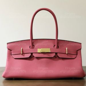 12a 1: 1 de alta qualidade designer bolsas de couro original Couro original Especialmente personalizado Fivela de ouro rosa Purple Minimalist estilo feminino bolsa de luxo com caixa requintada