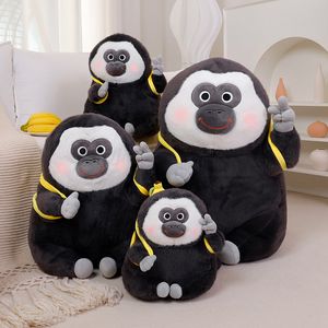 Simulação fofa Banana Monkey Doll Plush Toy Toy grande Orangotango de pelúcia de animais de brinquedo de brinquedo infantil Dormir Donzante Doll Girl Girl Soff Sofá Presente de Natal