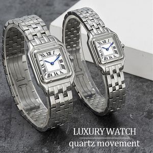 zegarki WomenWatch Designer zegarki luksusowe zegarek kwarcowe zegarki 22 lub 27 mm dwa rozmiary zwykłe stali nierdzewne złote zegarki klasyczne zegarki Panthere