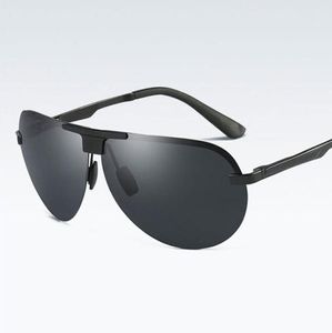 Novos óculos de sol clássicos de chegada designer de marca Travel Frog Men de boa qualidade óculos clássicos masculinos sem aro Male Polarizado Driving Sunglass7078213