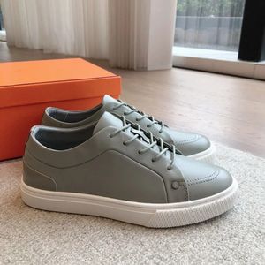 Top Quality Men Boomerang Nappa Leather Trainers Shoes Men Grey Black White Sneakers Rubber Sole Daily Footwear Wholesale Party Dress Skateboard Walking EU38-46