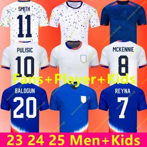 2024 25 Copa America Men Stany Zjednoczone Koszulki piłkarskie US 5 Robinson 7 Reyna 14 Wright 9 Pepi 4 Adams 1 Turner Pulisic Aaronson McKennie Football Kits Kitki narodowe