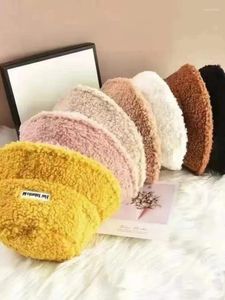 Berets Autumn And Winter Korean Version Lamb Wool Fisherman's Hat Fashionable Versatile Altay Net Red