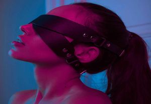 BDSM Eye Mask Sex Bondage для взрослых пар, пары кожаные жгуты Маска для женщин для женщин для женщин, мужские игрушки, маски для лиц, маски, Q8781869