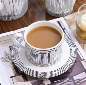Simples Ceramic Coffee Cup de capa continental Copo criativo de café criativo Tene Scents Tea Tea Tarde Chá atacado