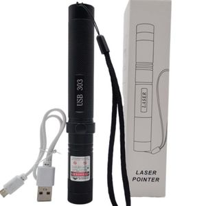 Kraftfull 532nm grön laserpekare- 532nm USB-uppladdningsbara inbyggda batterier Laserpenna