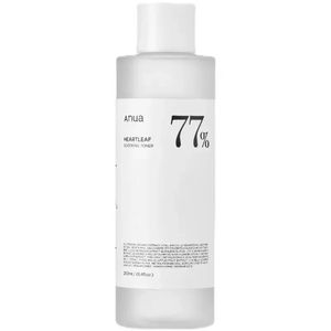 Anua Heartleaf 77% Toner calmante calmante e refrescante, hidratante, purificando 250 ml de toner de cuidados coreano facial