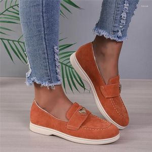 Casual Shoes 2024 Kvinnor Flat Solid Color Sying Breattable Round Head Fashion