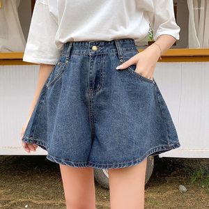 Shorts Shorts Summer High Waist Denim for Women 2024 coreano blu a blu casual a gamba a gamba a gamba a gamba moda jean