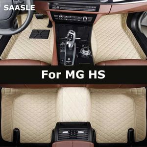 Коврики напольных ковров Saasle Custom Car Maths для Mg HS Auto Carpets Foot Coche Accessorie T240509