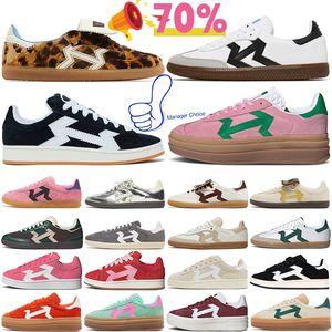 free shipping original casual shoes vegan adv 00s spezial og men women Wales Bonner Leopard Grey White Core Black Silver sports casual running shoe trainers sneakers