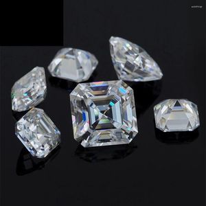 Loose Diamonds Square 8 8mm High Grade Moissanite Diamon Excellent Octagon Cut Good Fire White Color Stone For Jewelry 2pcs A Lot