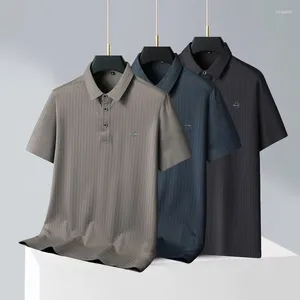 Erkek Polos Plus Boyut 8xl Yaz Sakinsiz Polo Gömlek Yüksek Kaliteli Kısa Kollu Sıradan Erkek Tişörtler Elastikiyet Gevşek İnsan Tees