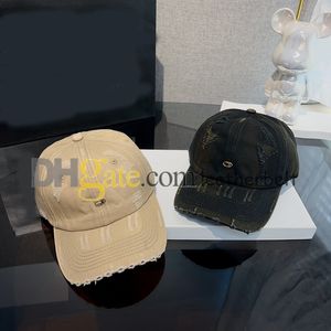 Designer de boné Casquette Metal Letter Ball Cap Men Women Sport Baseball Caps Hip Hop Snapback Canvas Casquette