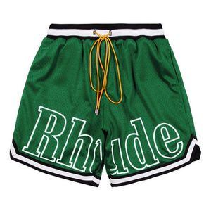 Calça de natação de designer de 24sss rhude shorts de verão calças de praia de moda de alta qualidade de alta qualidade