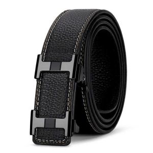 Designer Bank Belt Belt Men's H Automatic Fiblle Leisure Business Top Leather's Belt's Belt Youth Youth Fashion Cintini per giovani di moda coreano